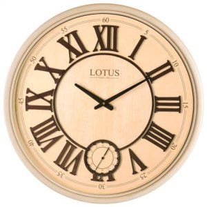 ساعت دیواری چوبی لوتوس مدل ATLANTA کد W-151 رنگ CR