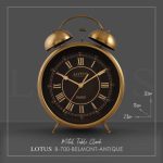 ساعت رومیزی فلزی لوتوس BELMONT کد B700 رنگ ANTIQUE