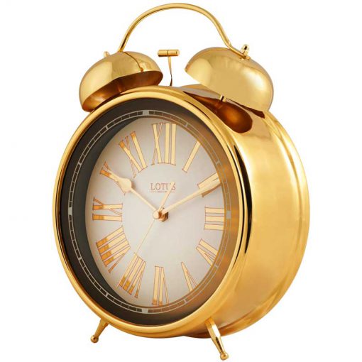 ساعت رومیزی فلزی مدل BELMONT کد B-700 رنگ GOLD