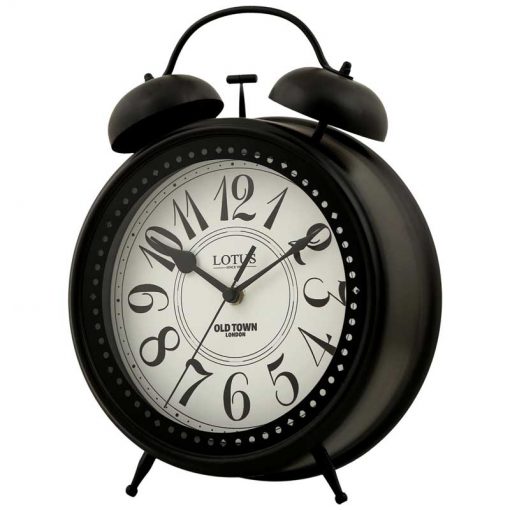 ساعت فلزی رومیزی لوتوس مدل BELMONT-B700 رنگ MATTE BLACK