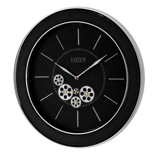 ساعت دیواری چرخ دنده ای لوتوس مدل TOPSFIELD-GC-300301رنگ SILVER
