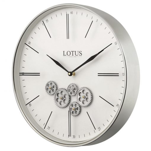 ساعت دیواری چرخ دنده ای لوتوس مدل WESTON-GC-300310 رنگ SILVER