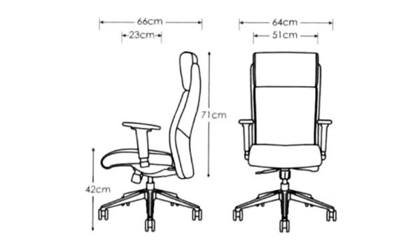 صندلی اداری مدیریتی تینو گلدسیت – مدل ۲۲۰ MT