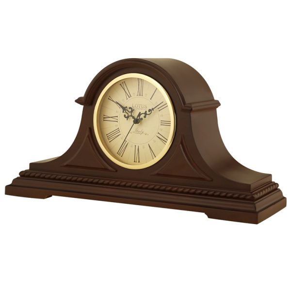 ساعت رومیزی چوبی لوتوس مدل DANON کد T-5508 رنگ BROWN