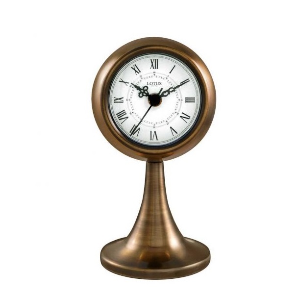 ساعت رومیزی فلزی لوتوس مدل SAN GABRIEL کد TC-805 رنگ ANTIQUE