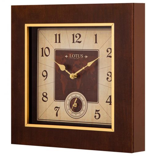 ساعت دیواری چوبی لوتوس مدل SUNFIELD کد W-9916