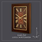 ساعت دیواری چوبی لوتوس مدل STANTON کد W-9919