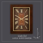 ساعت دیواری چوبی لوتوس مدل STANTON کد W-9919
