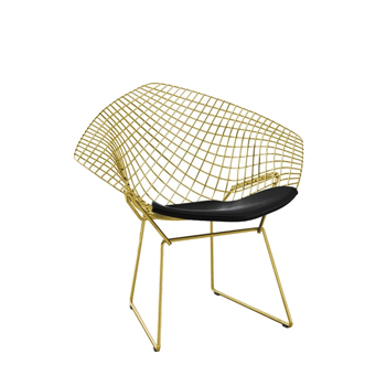 صندلی باغی مونیکا استیل هامون Monica MO63-G-با پوشش طلایی