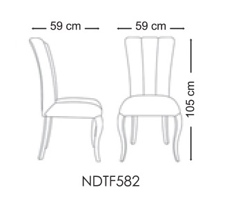 صندلی غذاخوری نیلپر مدل آندرسا Andersa مدل DTF 582