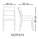 صندلی غذاخوری نیلپر مدل جیلارد JILARD DTF474
