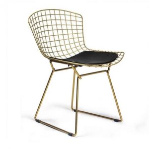 صندلی فلزی پارمیدا استیل هامون Parmida PA63-G-با روکش طلایی