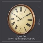 ساعت دیواری چوبی لوتوس مدل BEVERLYHILLS کد W-152 رنگ WAL