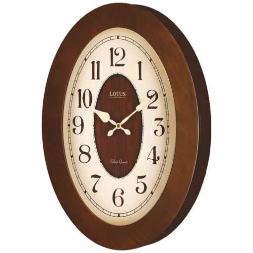 ساعت دیواری چوبی لوتوس مدل FULTON کد W-9829