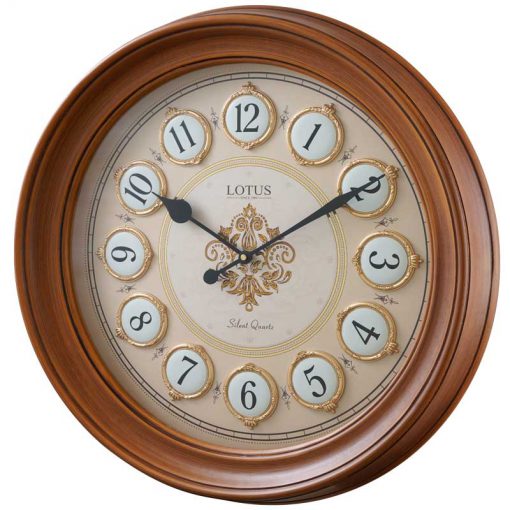 ساعت دیواری چوبی لوتوس مدل COOPER کد L012
