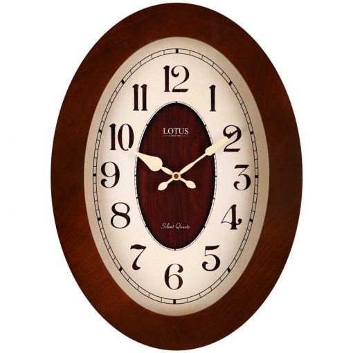 ساعت دیواری چوبی لوتوس مدل FULTON کد W-9829