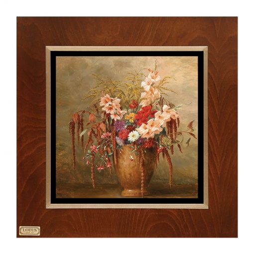تابلو نقاشی لوتوس مدل گل ها و گلدان ها-POTS AND FLOWERS-کد FWB-60X60-D