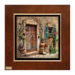 تابلو نقاشی لوتوس مدل خانه روستایی-VILLAGE HOUSE-کد FWB-60X60-F