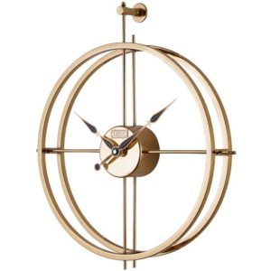 ساعت دیواری فلزی لوتوس BRUNO-M-18029 رنگ طلایی و سیلور