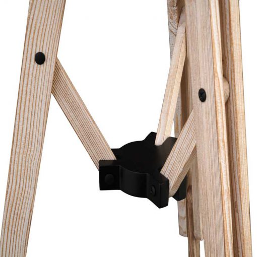 ساعت سه پایه مدرن چوبی مدلRUFINO کد MFC-9123 رنگ WHITEWASH