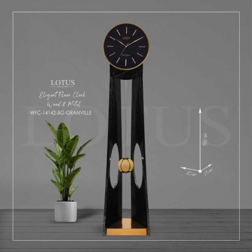 ساعت کنارسالنی مدل GRANVILLLE کد WFC-14142 رنگ BLACK
