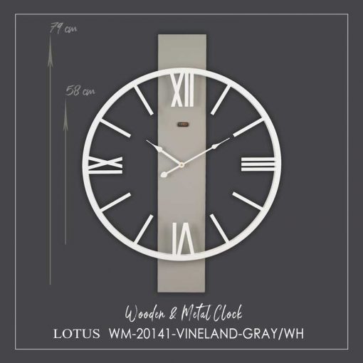 ساعت دیواری لوتوس مدل VINELAND کد WM-20141