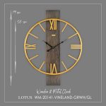 ساعت دیواری لوتوس مدل VINELAND کد WM-20141 رنگ GRWH/GL