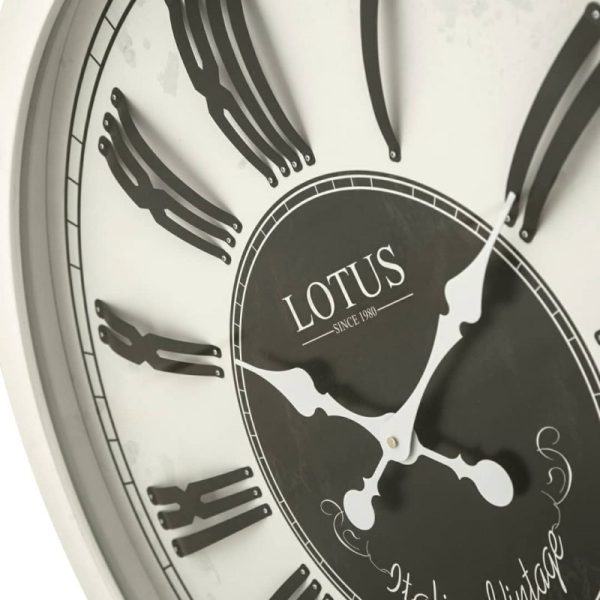 ساعت دیواری چوبی لوتوس مدل LOWELL کد W-7732