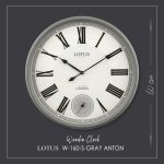 ساعت دیواری چوبی لوتوس مدل ANTON کد W-160