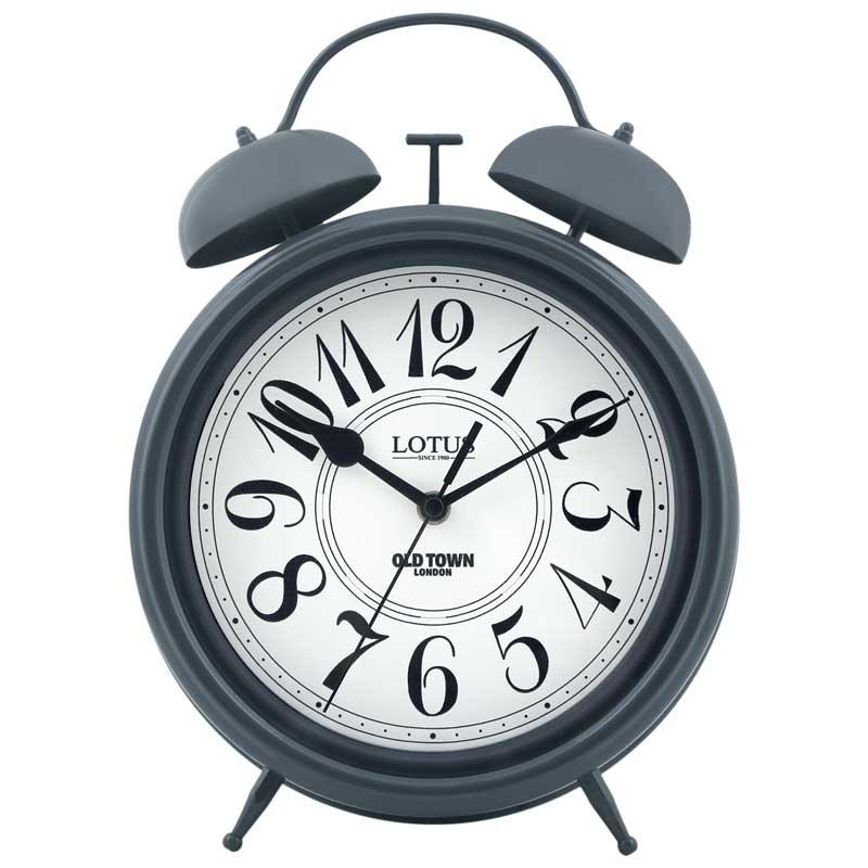 ساعت فلزی رومیزی لوتوس مدل BELMONT-B700 رنگ COOL GRAY