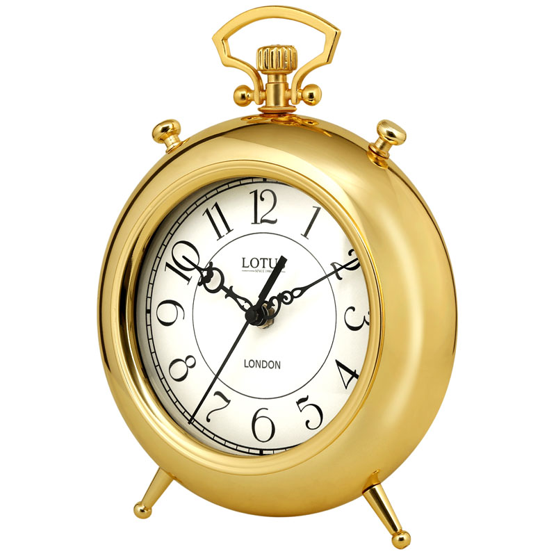 ساعت فلزی رومیزی لوتوس SAN LUIS کد BS-500 رنگ GOLD