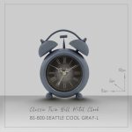 ساعت فلزی رومیزی مدل SEATTLE کد BS-800 رنگ (COOL GRAY)