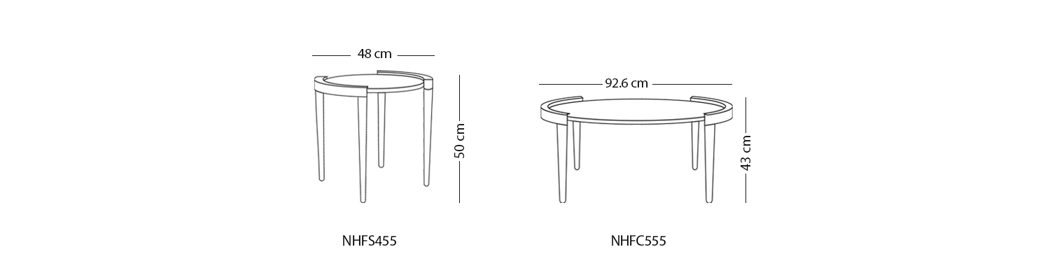 میز عسلی نیلپر مدل رازان Razan-S455