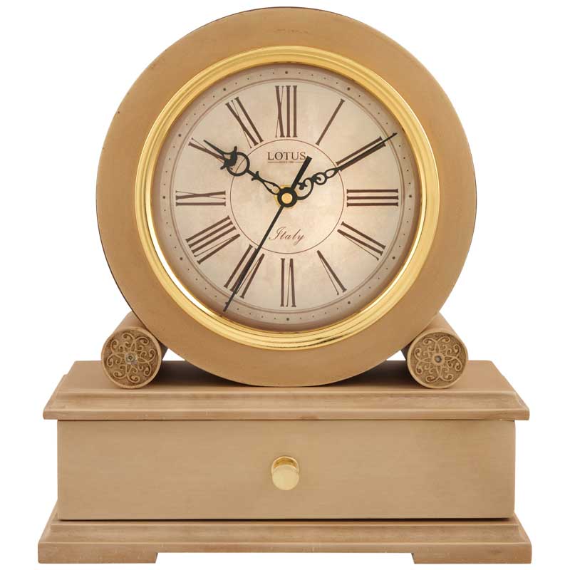 ساعت رومیزی چوبی مدل DARCY کد T-5511 رنگ NESCAFE