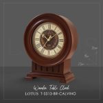 ساعت رومیزی چوبی لوتوس CALVINO کد T-5513 رنگ BR