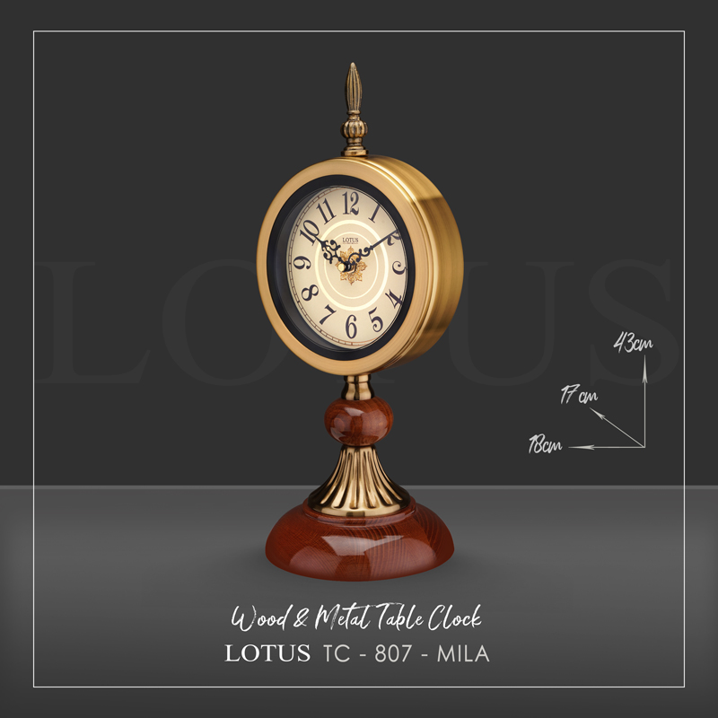 ساعت رومیزی لوتوس مدل MILA کد TC-807