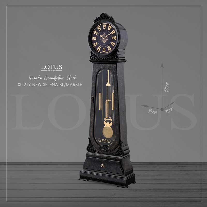 ساعت ایستاده گرندفادر لوتوس مدل SELENA-XL-219-NEW رنگ BL/MARBLE