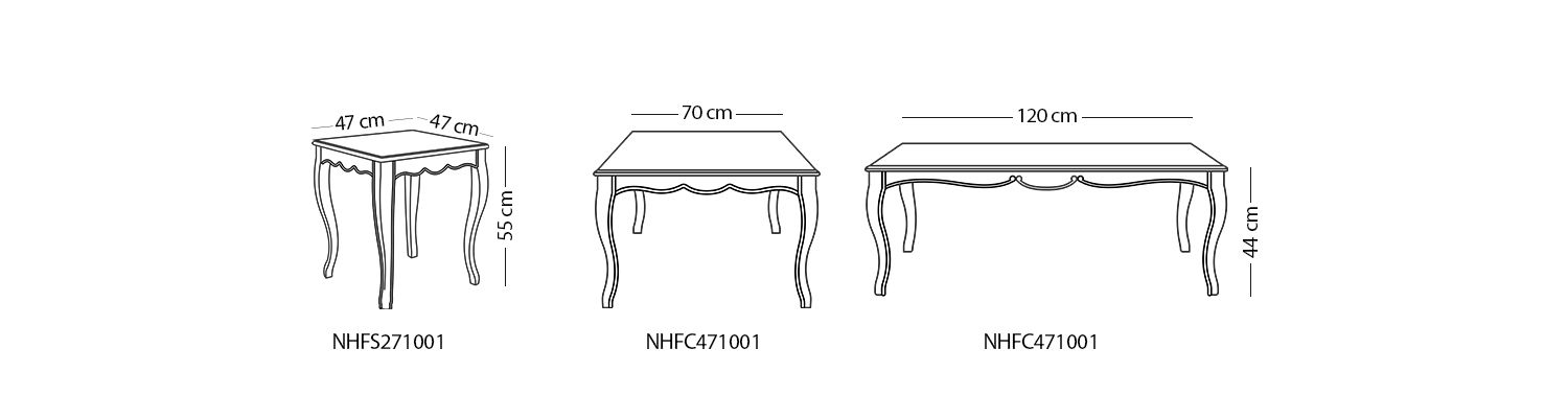 میز عسلی نیلپر مدل دایان-Dayan-S271
