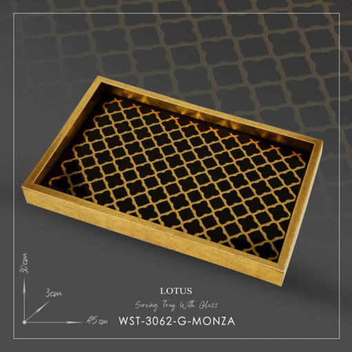 سینی لوتوس مدل MONZA کد WST-3062 رنگ GOLD