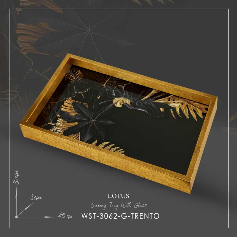 سینی لوتوس مدل TRENTO کد WST-3062 رنگ GOLD
