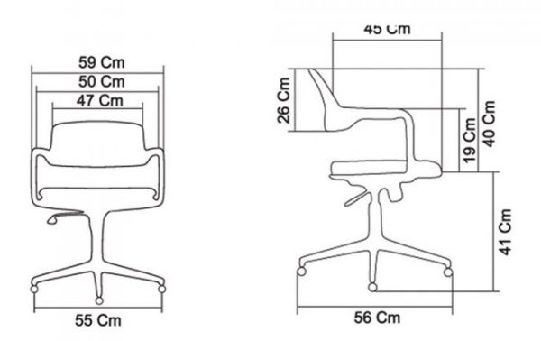 صندلی اپراتوری نظری مدل ویزیتور-Visitor-P884