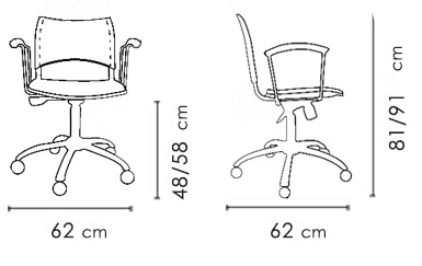 صندلی اپراتوری نظری مدل اسمارت-Smart-N830G