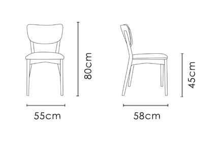 صندلی بدون دسته نظری مدل برگامو-Bergamo P755