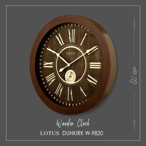 ساعت چوبی لوتوس مدل DUNKIRK کد W-9820