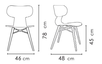 صندلی رستورانی نظری مدل یوگو -Yugo-N415WR
