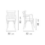 صندلی بدون دسته نظری مدل برسو-Bresso-N607W