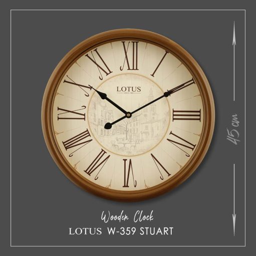 ساعت چوبی استوارت لوتوس مدل STUART کد W-359