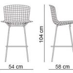 صندلی کانتر نظری مدل برتویا- Bertoia-N102B