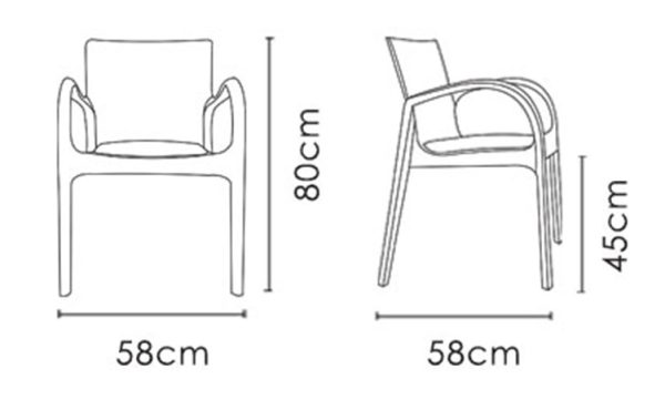 صندلی رستورانی نظری مدل دژاوو -Dejavu-P807