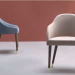 صندلی دسته دار پایه چوبی نظری مدل میلانو-Milanoo-P926